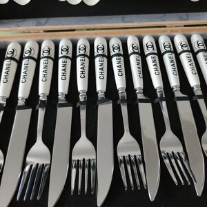 CHANEL Monochrome Flatware Set